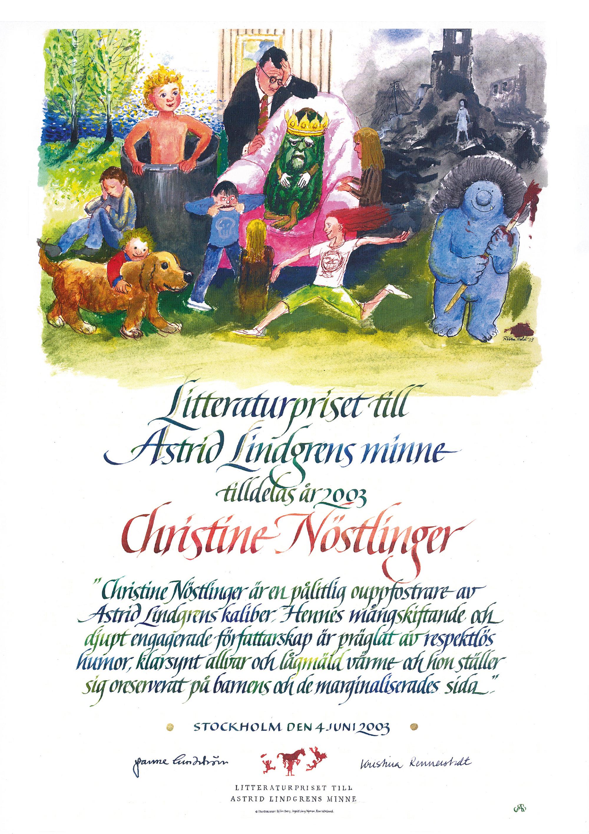 Diploma Christine Nöstlinger