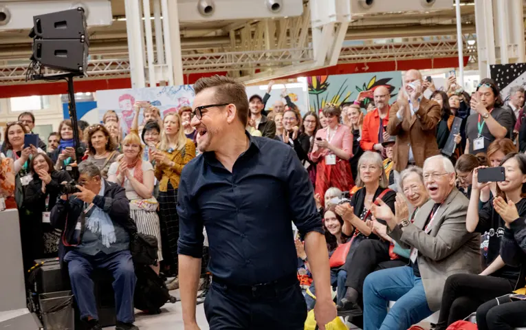 Bart Moeyaert på bokmässan i Bologna