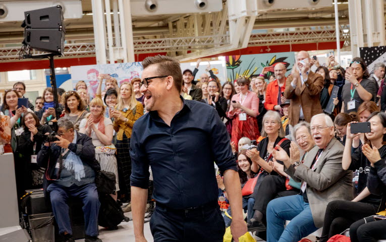 Bart Moeyaert på bokmässan i Bologna