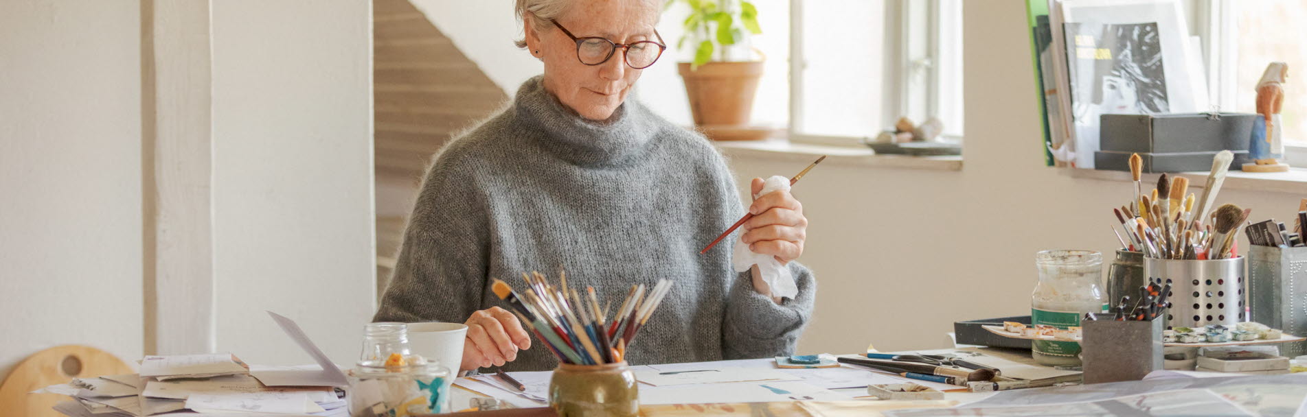 Eva Lindström at work